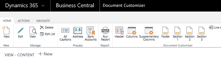 Personalización de documentos para Dynamics 365 Business Central