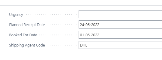 Change Shipment Date of Container in Dynamics 365 Business Central